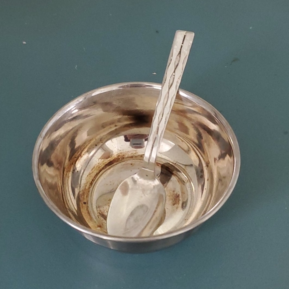 Vintage sugar bowl and spoon - Picture 3 of 4